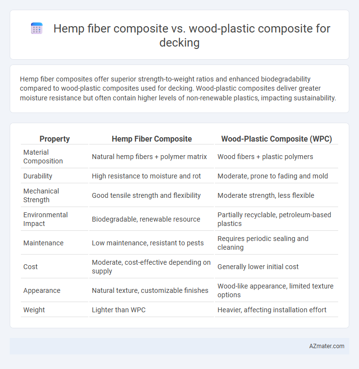 Hemp fiber composite vs. wood-plastic composite for decking - What is The Difference?