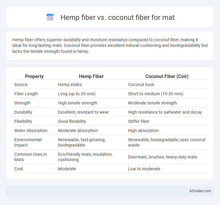 Hemp fiber vs. coconut fiber for mat - What is The Difference?