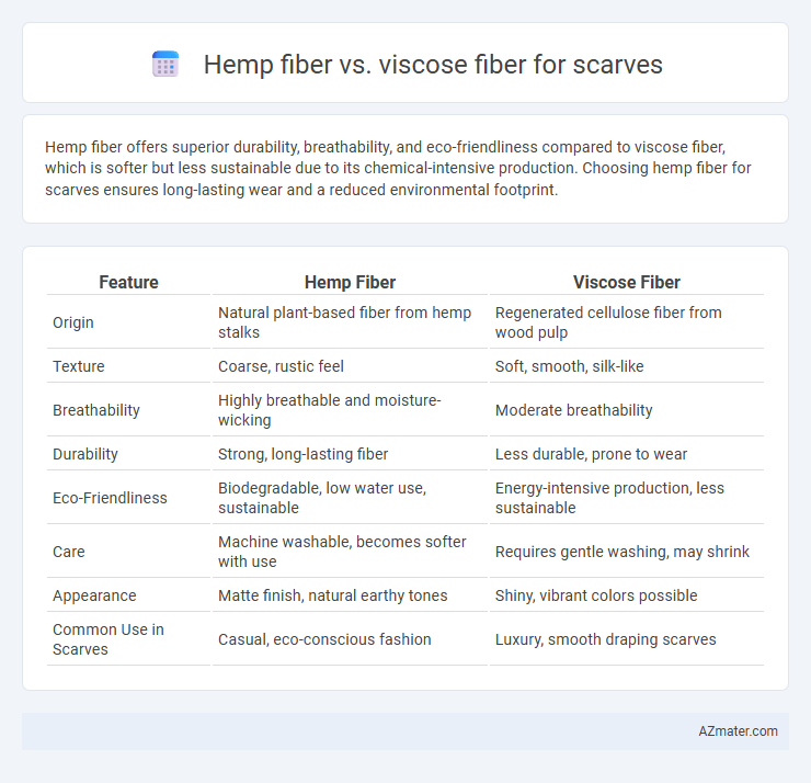 Hemp fiber vs. viscose fiber for scarves - What is The Difference?