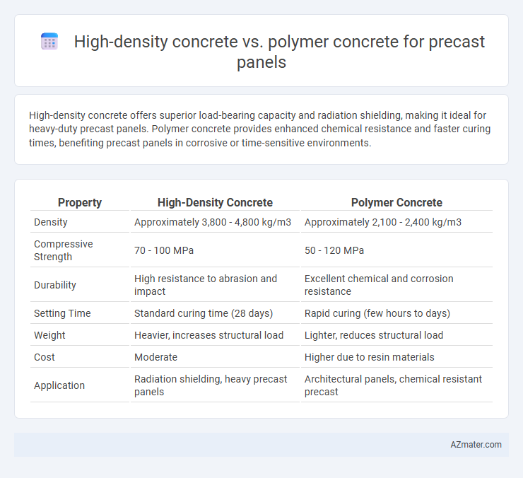 High-density concrete vs. polymer concrete for precast panels - What is The Difference?