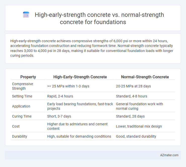 High-early-strength concrete vs. normal-strength concrete for foundations - What is The Difference?