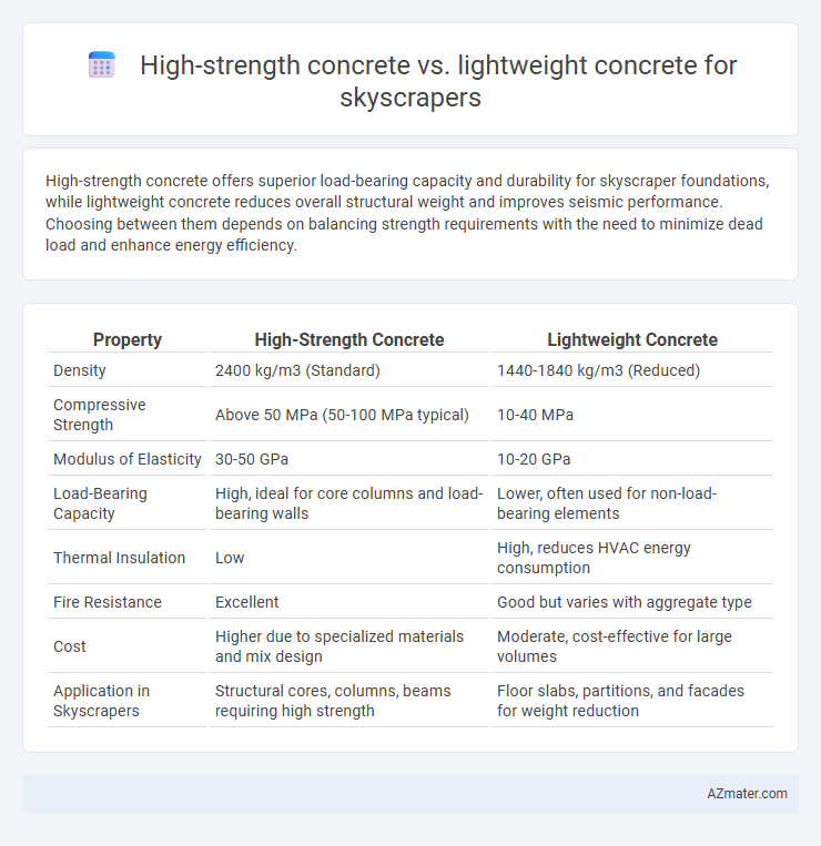 High-strength concrete vs. lightweight concrete for skyscrapers - What is The Difference?