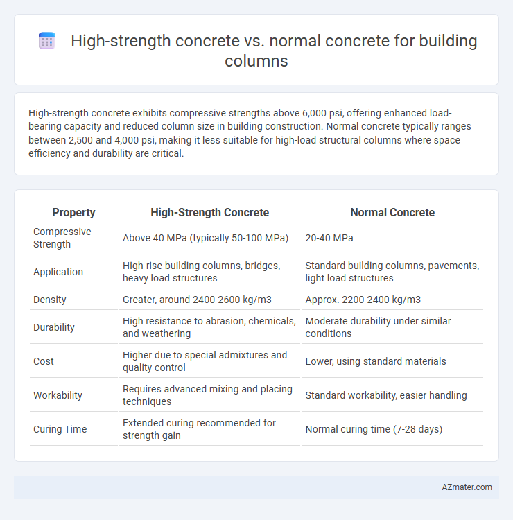 High-strength concrete vs. normal concrete for building columns - What is The Difference?
