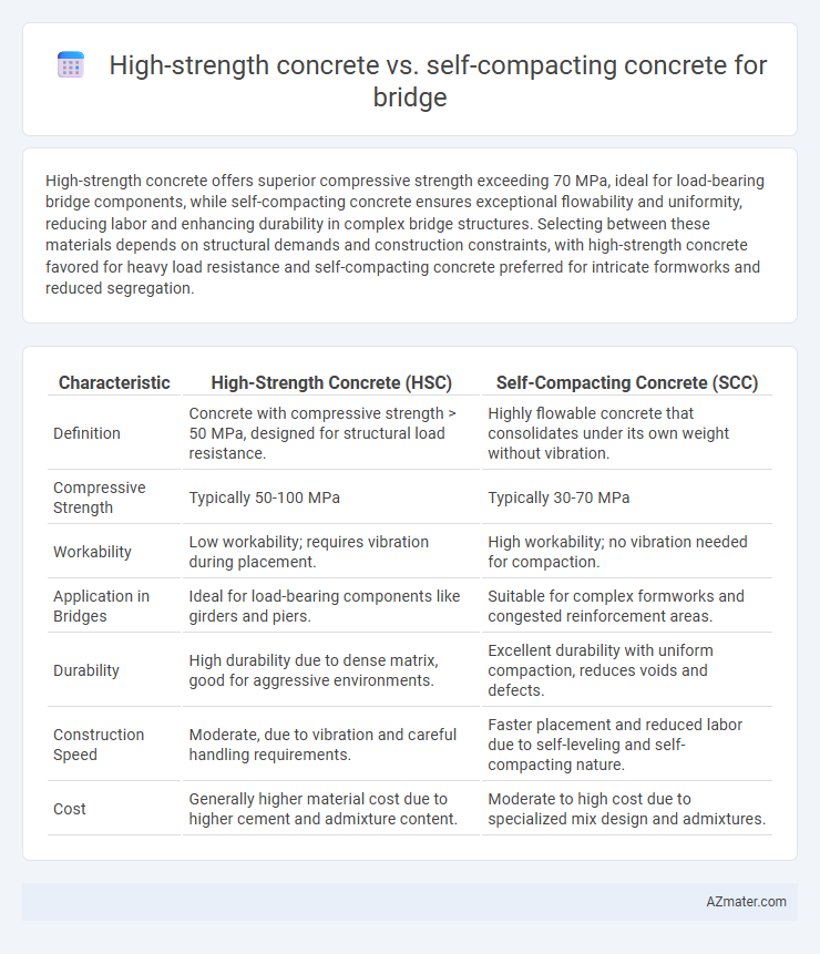High-strength concrete vs. self-compacting concrete for bridge - What is The Difference?