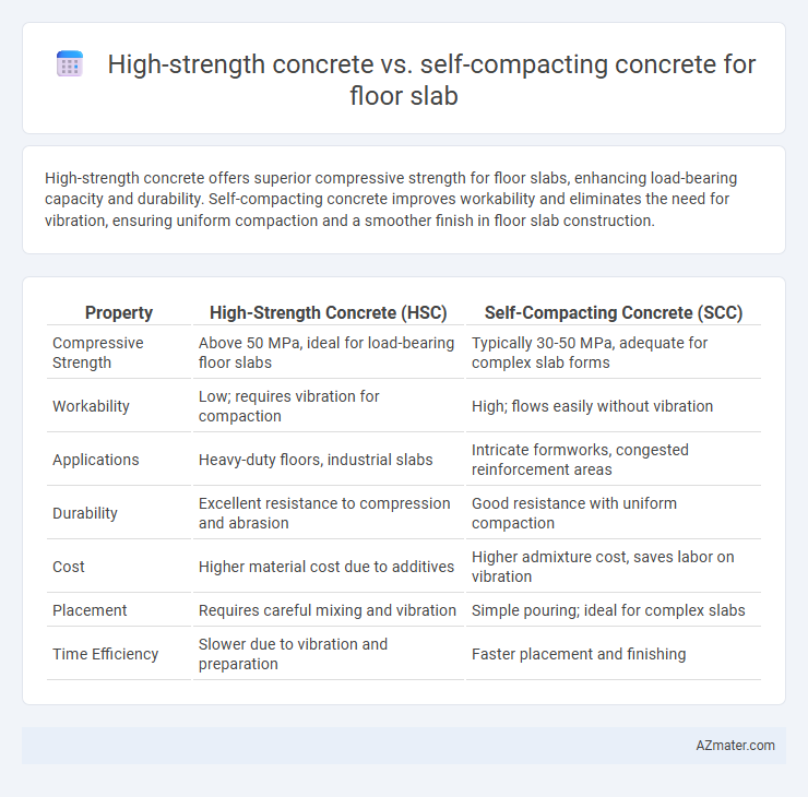 High-strength concrete vs. self-compacting concrete for floor slab - What is The Difference?