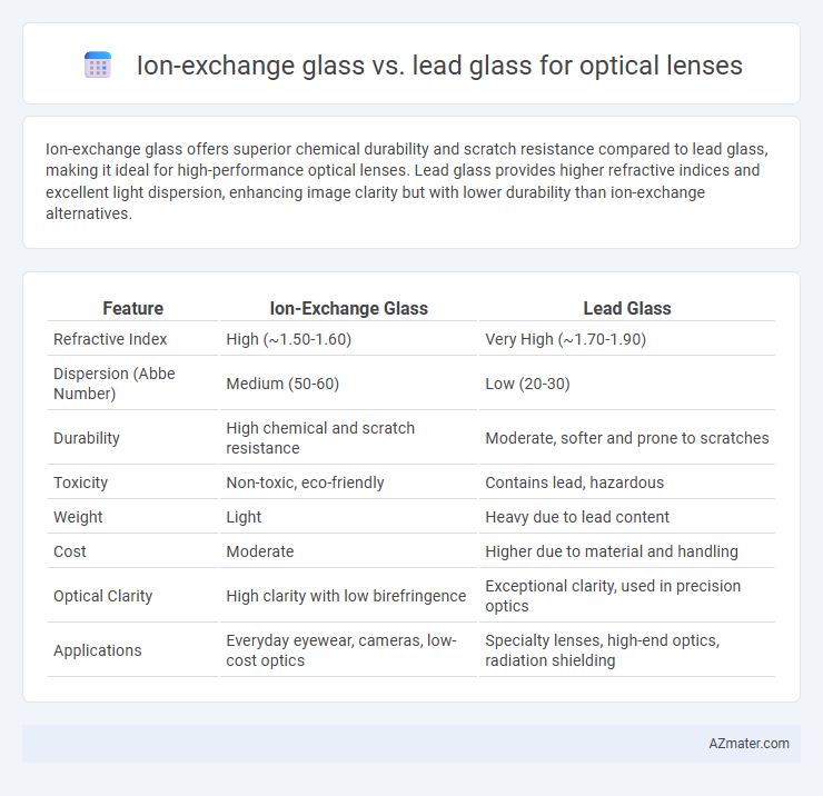 Ion-exchange glass vs. lead glass for optical lenses - What is The Difference?