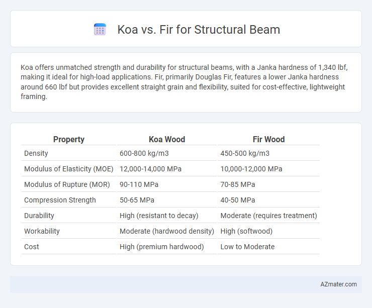 Koa vs. Fir for Structural Beam - What is The Difference?