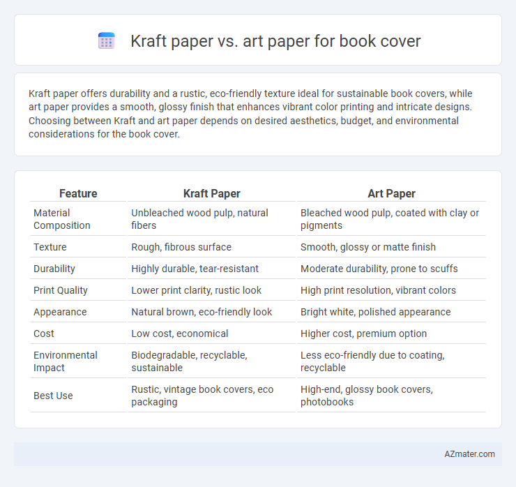 Kraft paper vs. art paper for book cover - What is The Difference?
