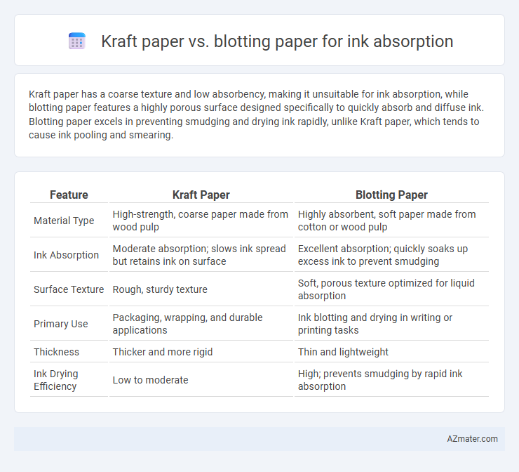 Kraft paper vs. blotting paper for ink absorption - What is The Difference?