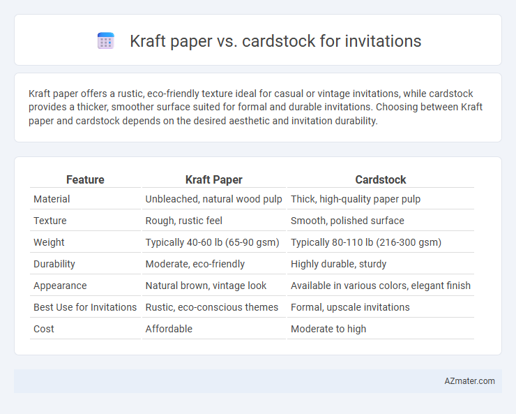 Kraft paper vs. cardstock for invitations - What is The Difference?