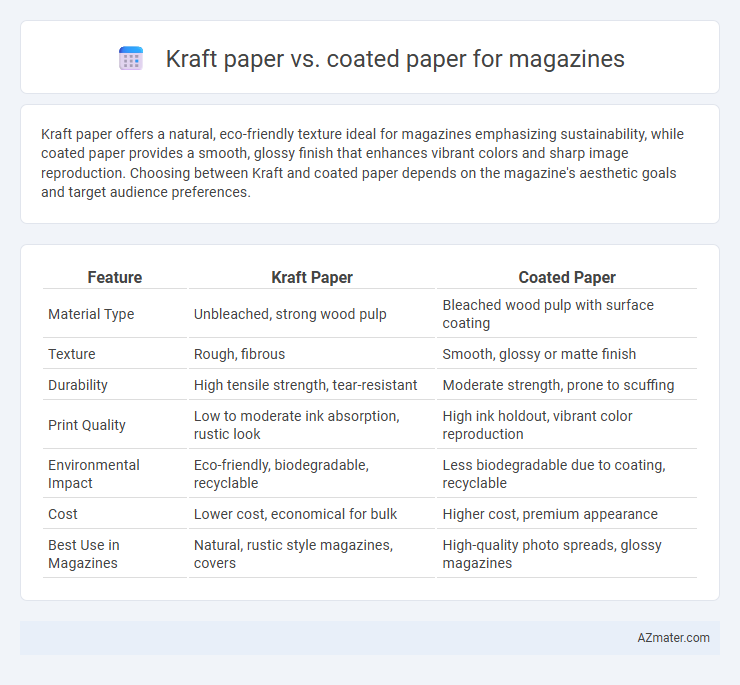 Kraft paper vs. coated paper for magazines - What is The Difference?