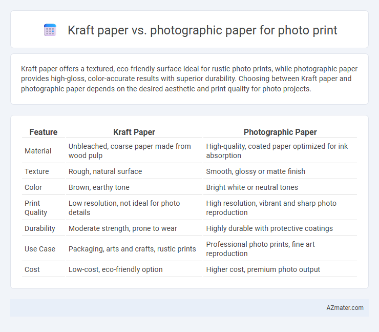 Kraft paper vs. photographic paper for photo print - What is The Difference?