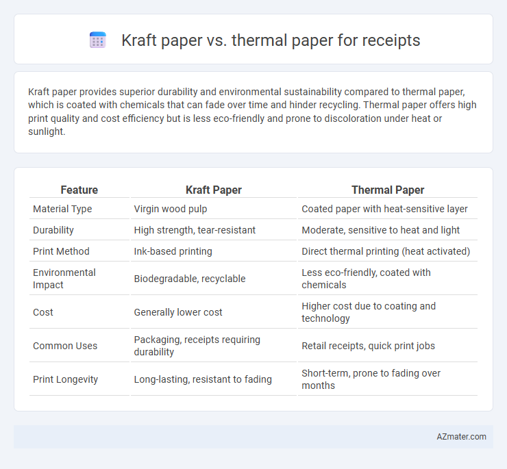Kraft paper vs. thermal paper for receipts - What is The Difference?