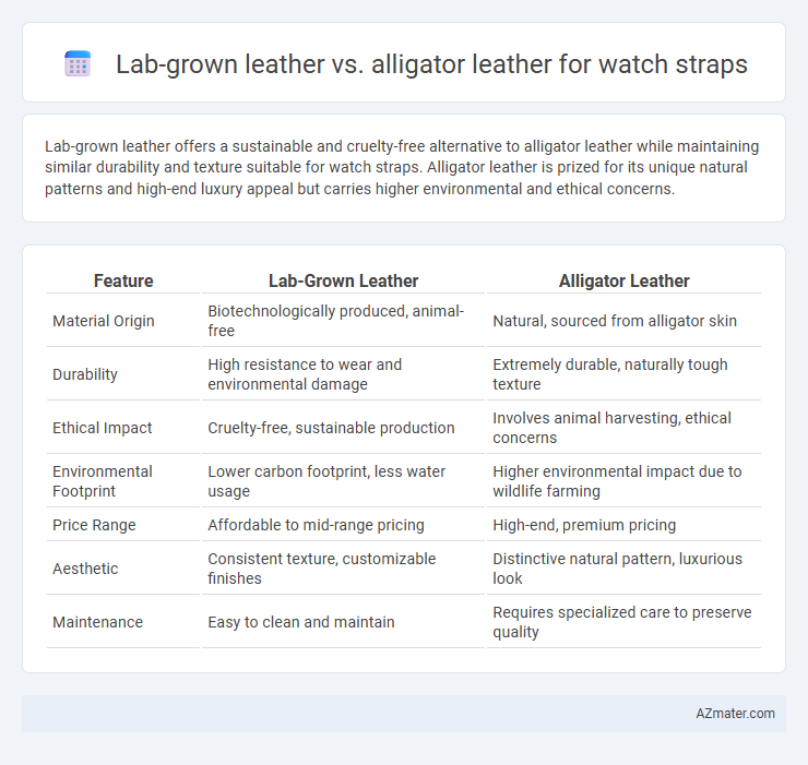 Lab-grown leather vs. alligator leather for watch straps - What is The Difference?