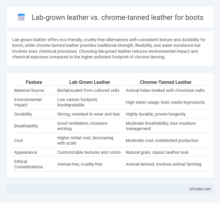 Lab-grown leather vs. chrome-tanned leather for boots - What is The Difference?