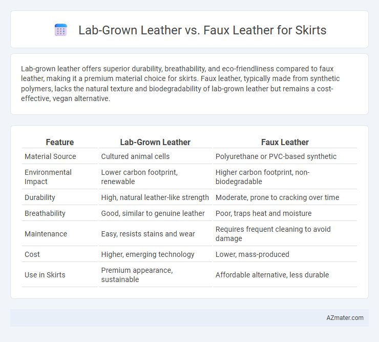 Lab-Grown Leather vs. Faux Leather for Skirts - What is The Difference?