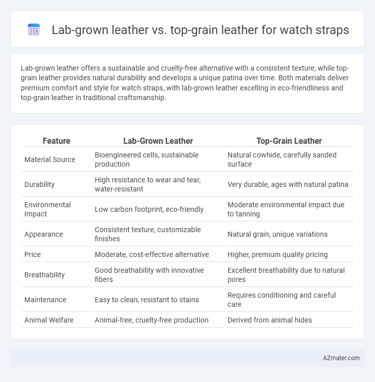 Lab-grown leather vs. top-grain leather for watch straps - What is The Difference?
