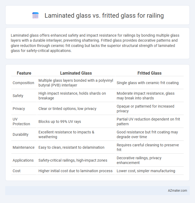 Laminated glass vs. fritted glass for railing - What is The Difference?