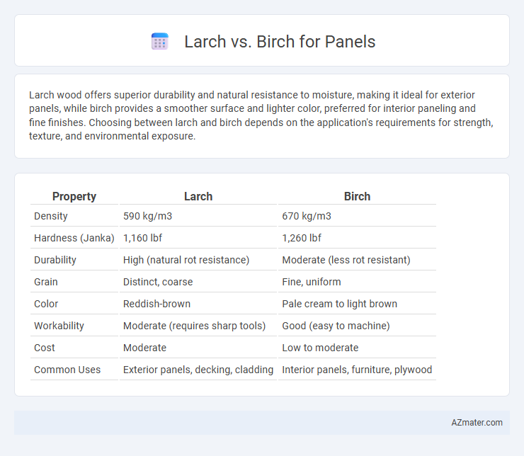 Larch vs. Birch for Panels - What is The Difference?