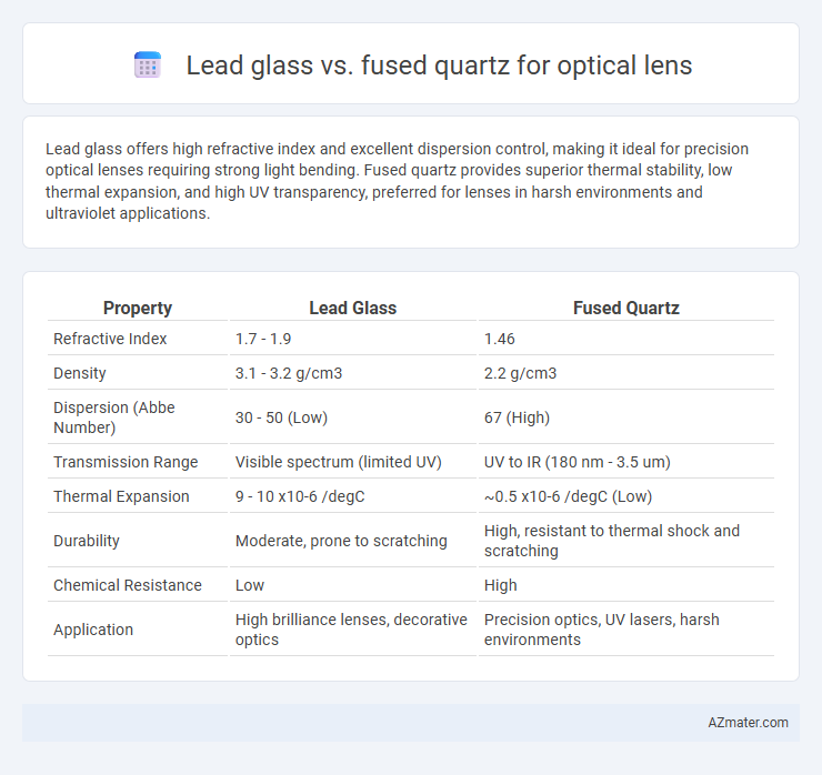 Lead glass vs. fused quartz for optical lens - What is The Difference?