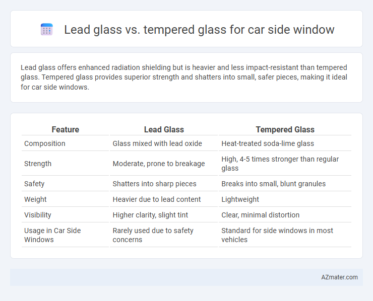 Lead glass vs. tempered glass for car side window - What is The Difference?