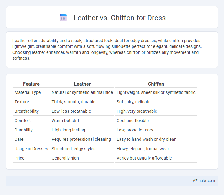 Leather vs. Chiffon for Dress - What is The Difference?
