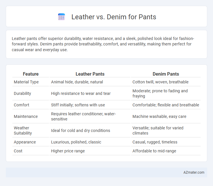 Leather vs. Denim for Pants - What is The Difference?