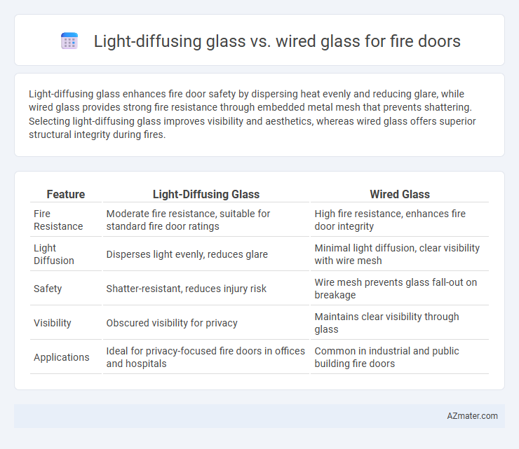 Light-diffusing glass vs. wired glass for fire doors - What is The Difference?
