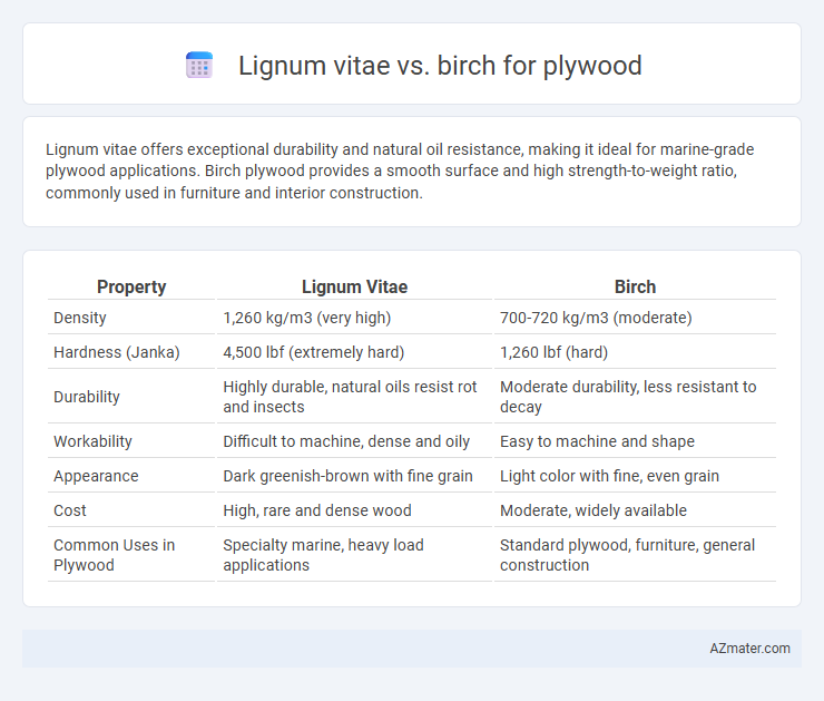 Lignum vitae vs. birch for plywood - What is The Difference?