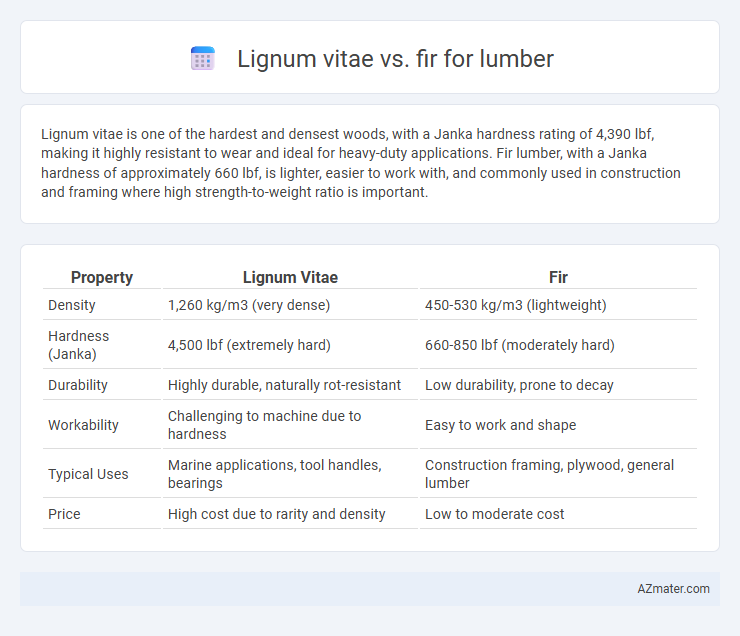 Lignum vitae vs. fir for lumber - What is The Difference?