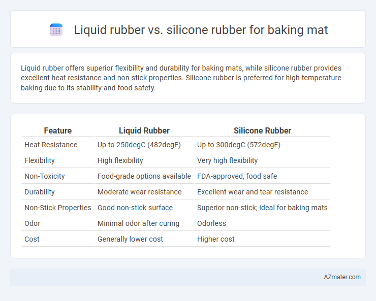 Liquid rubber vs. silicone rubber for baking mat - What is The Difference?