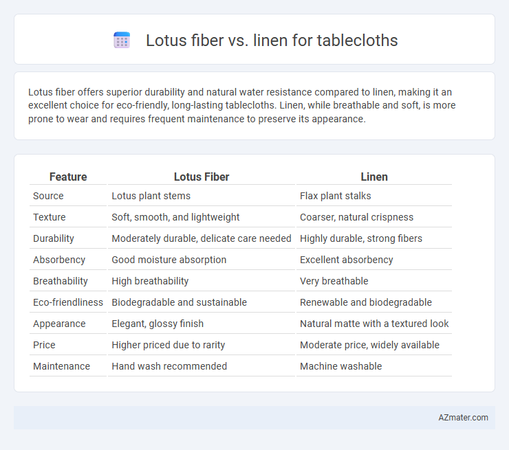 Lotus fiber vs. linen for tablecloths - What is The Difference?