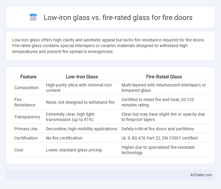 Low-iron glass vs. fire-rated glass for fire doors - What is The Difference?