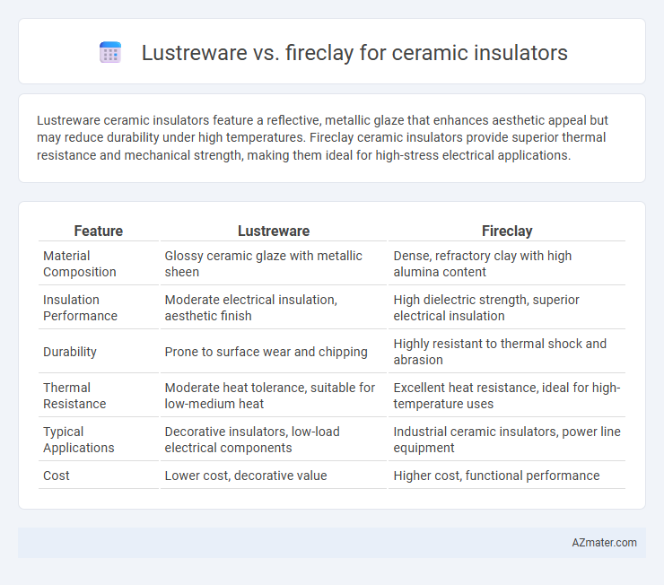 Lustreware vs. fireclay for ceramic insulators - What is The Difference?