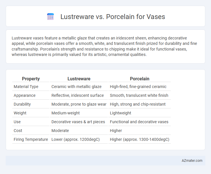 Lustreware vs. Porcelain for Vases - What is The Difference?