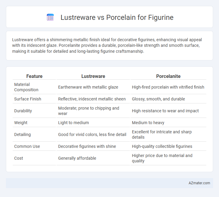 Lustreware vs Porcelain for Figurine - What is The Difference?