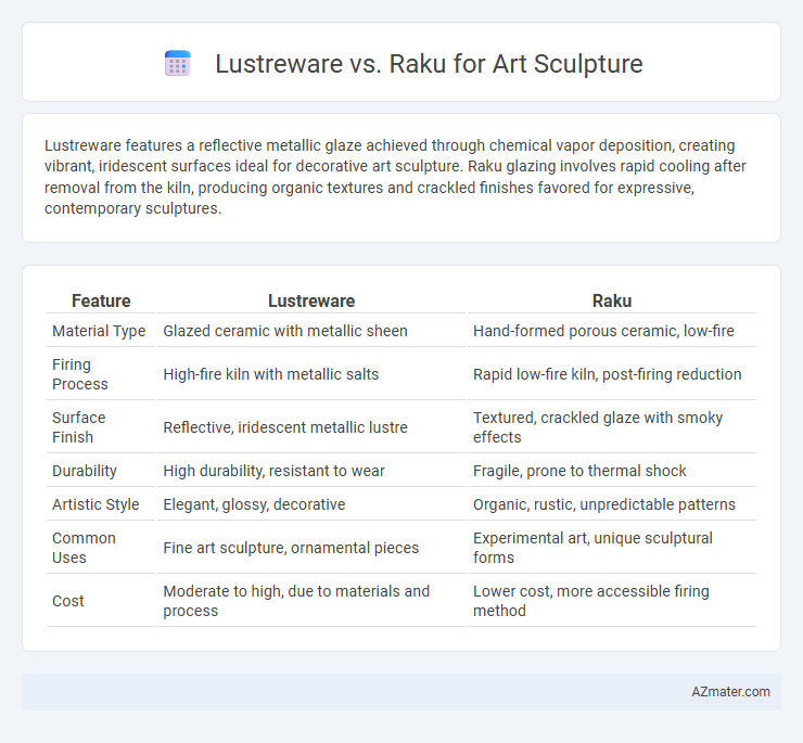 Lustreware vs. Raku for Art Sculpture - What is The Difference?