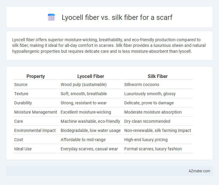 Lyocell fiber vs. silk fiber for a scarf - What is The Difference?