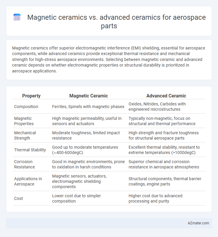 Magnetic ceramics vs. advanced ceramics for aerospace parts - What is The Difference?