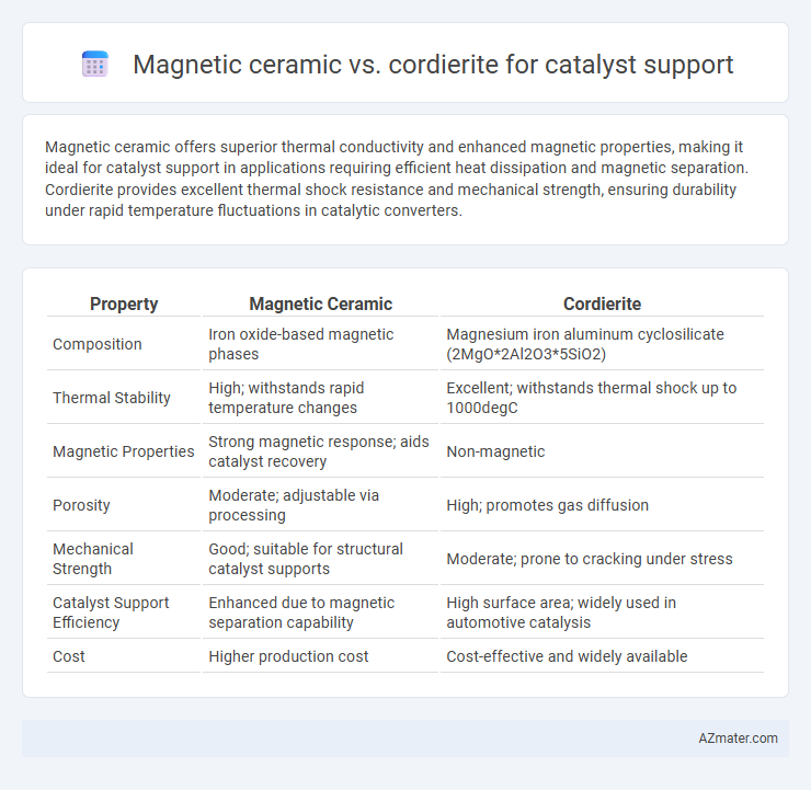 Magnetic ceramic vs. cordierite for catalyst support - What is The Difference?