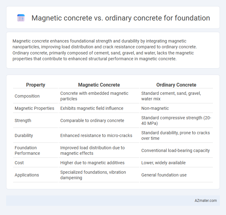Magnetic concrete vs. ordinary concrete for foundation - What is The Difference?