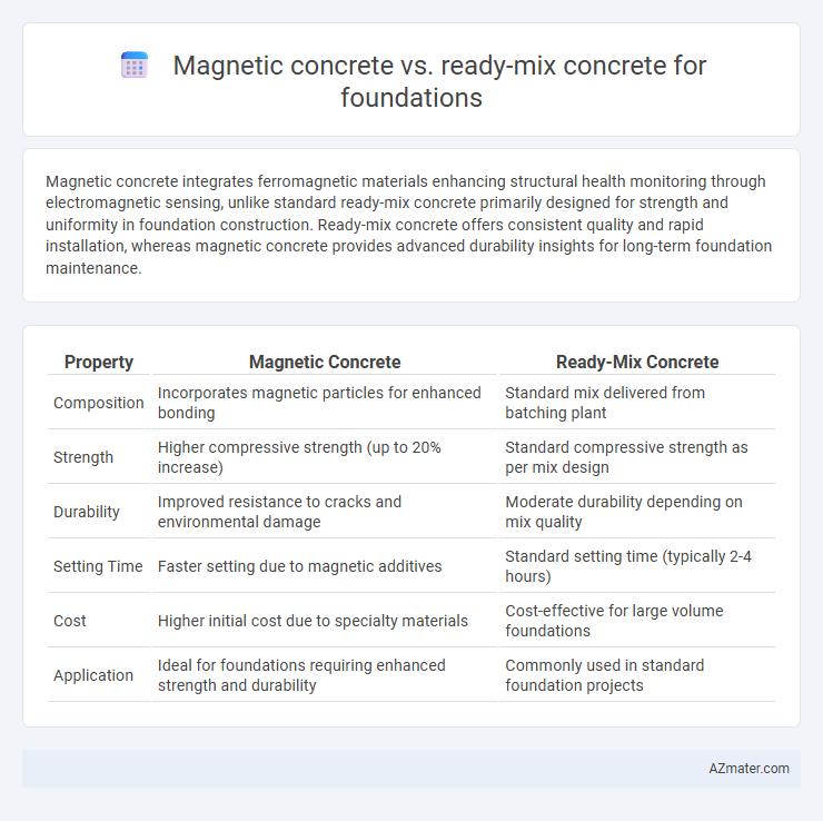 Magnetic concrete vs. ready-mix concrete for foundations - What is The Difference?