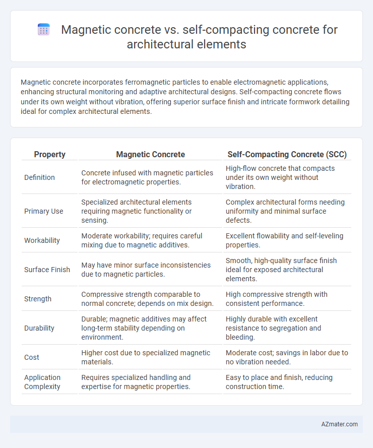 Magnetic concrete vs. self-compacting concrete for architectural elements - What is The Difference?