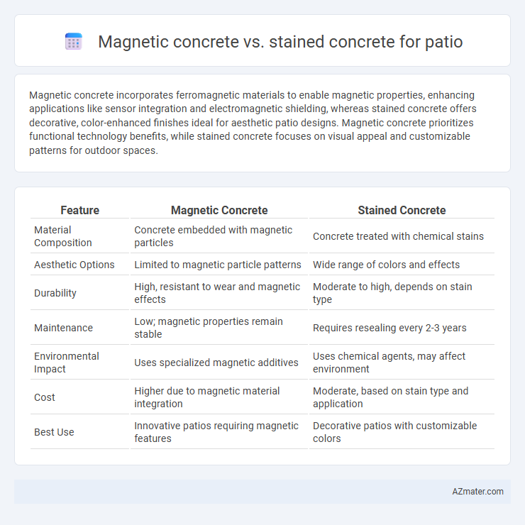 Magnetic concrete vs. stained concrete for patio - What is The Difference?
