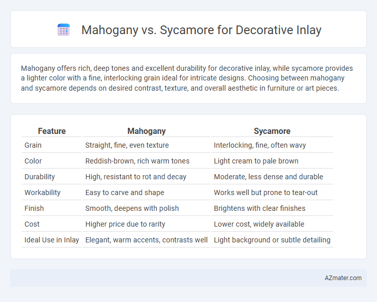 Mahogany vs. Sycamore for Decorative Inlay - What is The Difference?