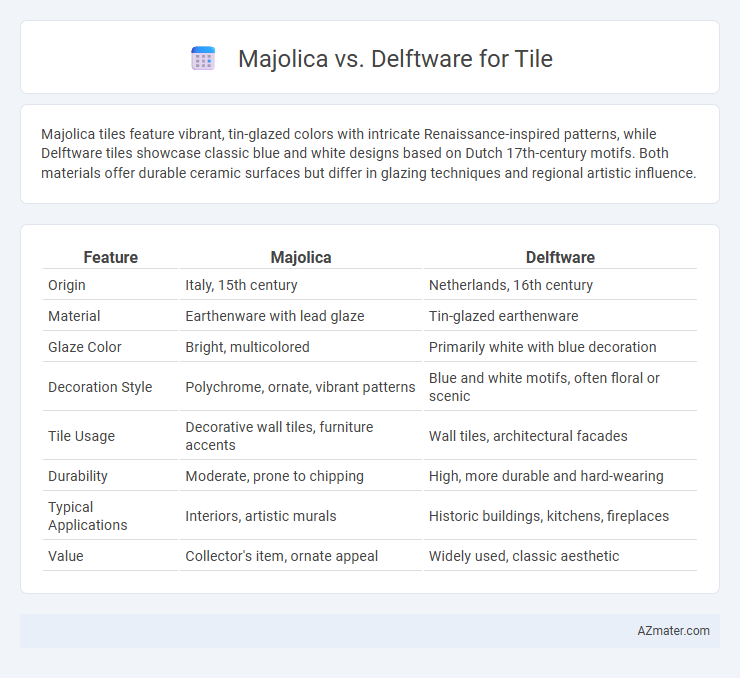 Majolica vs. Delftware for Tile - What is The Difference?