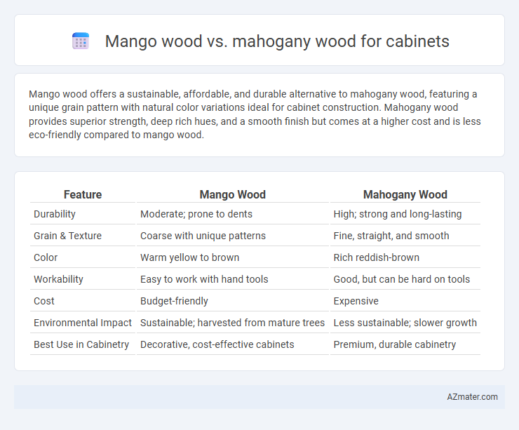 Mango wood vs. mahogany wood for cabinets - What is The Difference?