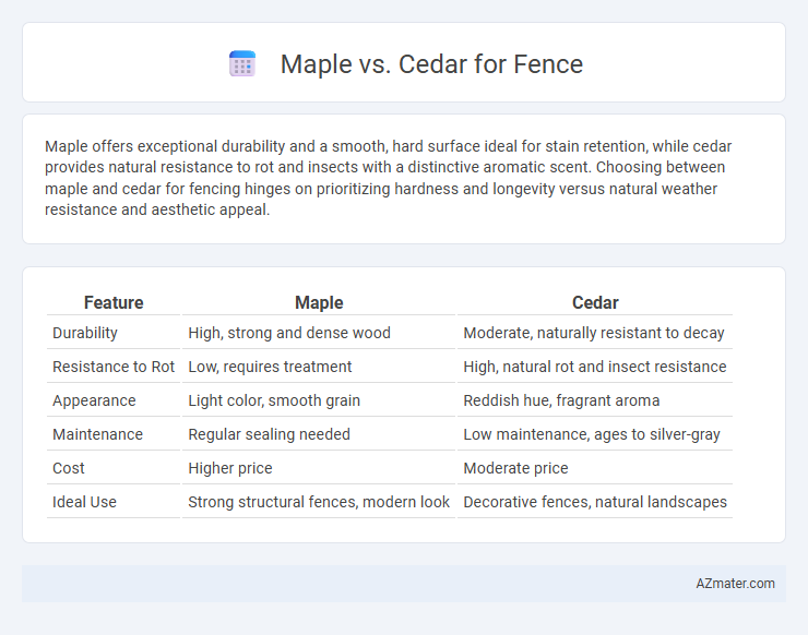 Maple vs. Cedar for Fence - What is The Difference?