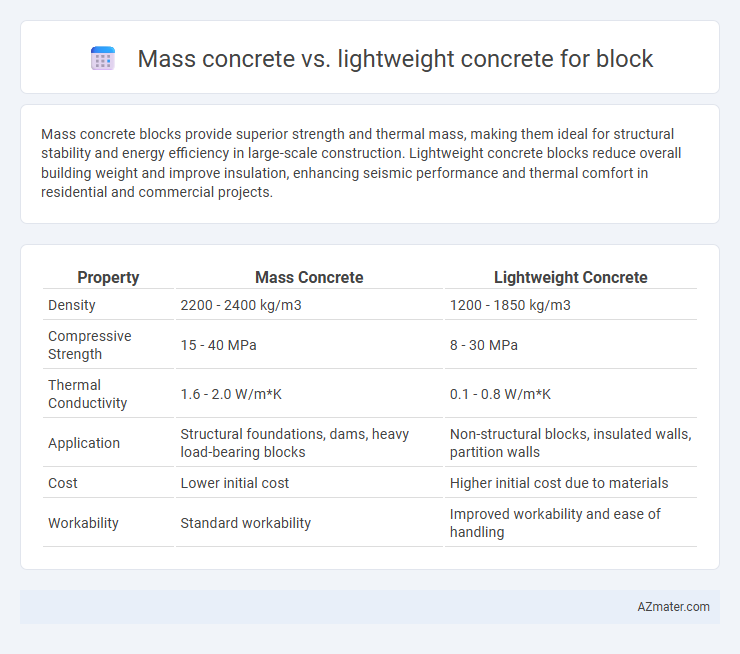 Mass concrete vs. lightweight concrete for block - What is The Difference?