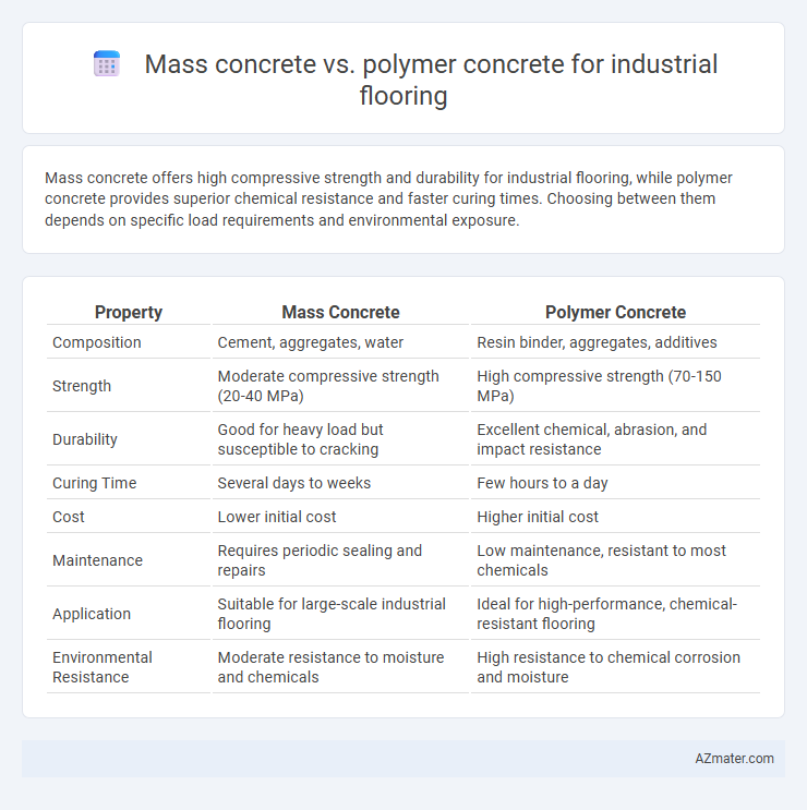 Mass concrete vs. polymer concrete for industrial flooring - What is The Difference?